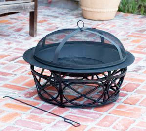 small round bowl fire pit