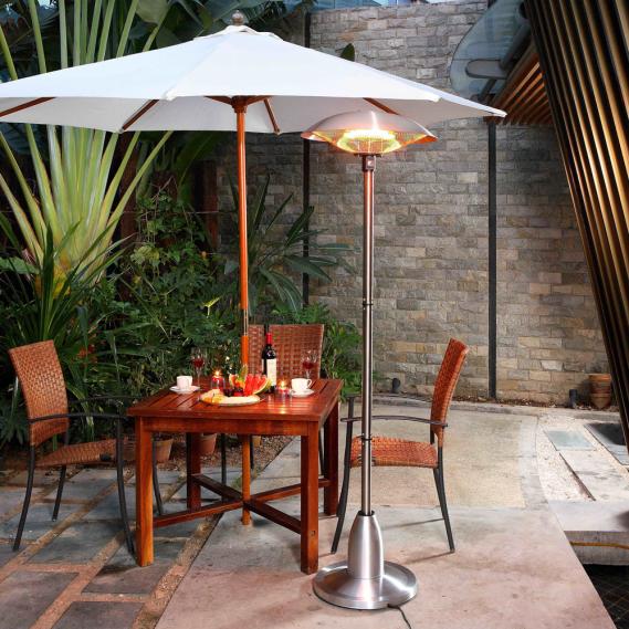 Stainless Steel Floor Standing Round Infrared Patio Heater
