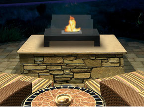 MetroGlass Liquid Ethanol Fireplace
