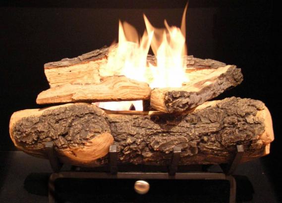 21 inch Gel Burning Log & Grate Set Conversion Kit for Existing Fireplaces
