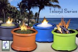 Island Series Chat Height  Fire Pit 18 and a half inch