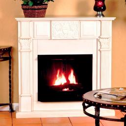 Marquis Antique White Gel Fireplace