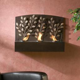 Vine Wall Mount Fireplace - Gel
