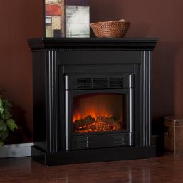 Wexford Petite Convertible Black Electric Fireplace
