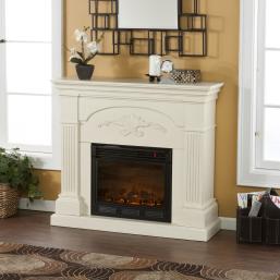 Sicilian Harvest Ivory Electric Fireplace