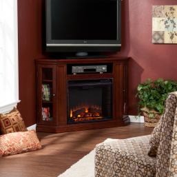 Claremont Convertible Media Cherry Electric Fireplace