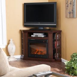 Narita Convertible Media Espresso Electric Fireplace