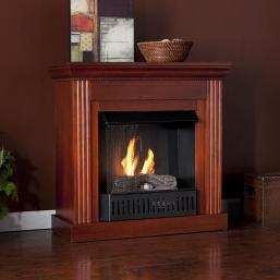 Wexford Petite Convertible Mahogany Gel Fireplace