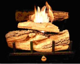 15 inch Gel Burning Log & Grate Set Conversion Kit for Existing Fireplaces
