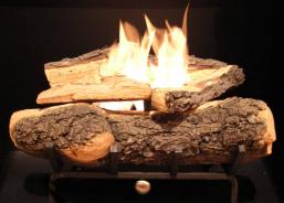 21 inch Gel Burning Log & Grate Set Conversion Kit for Existing Fireplaces
