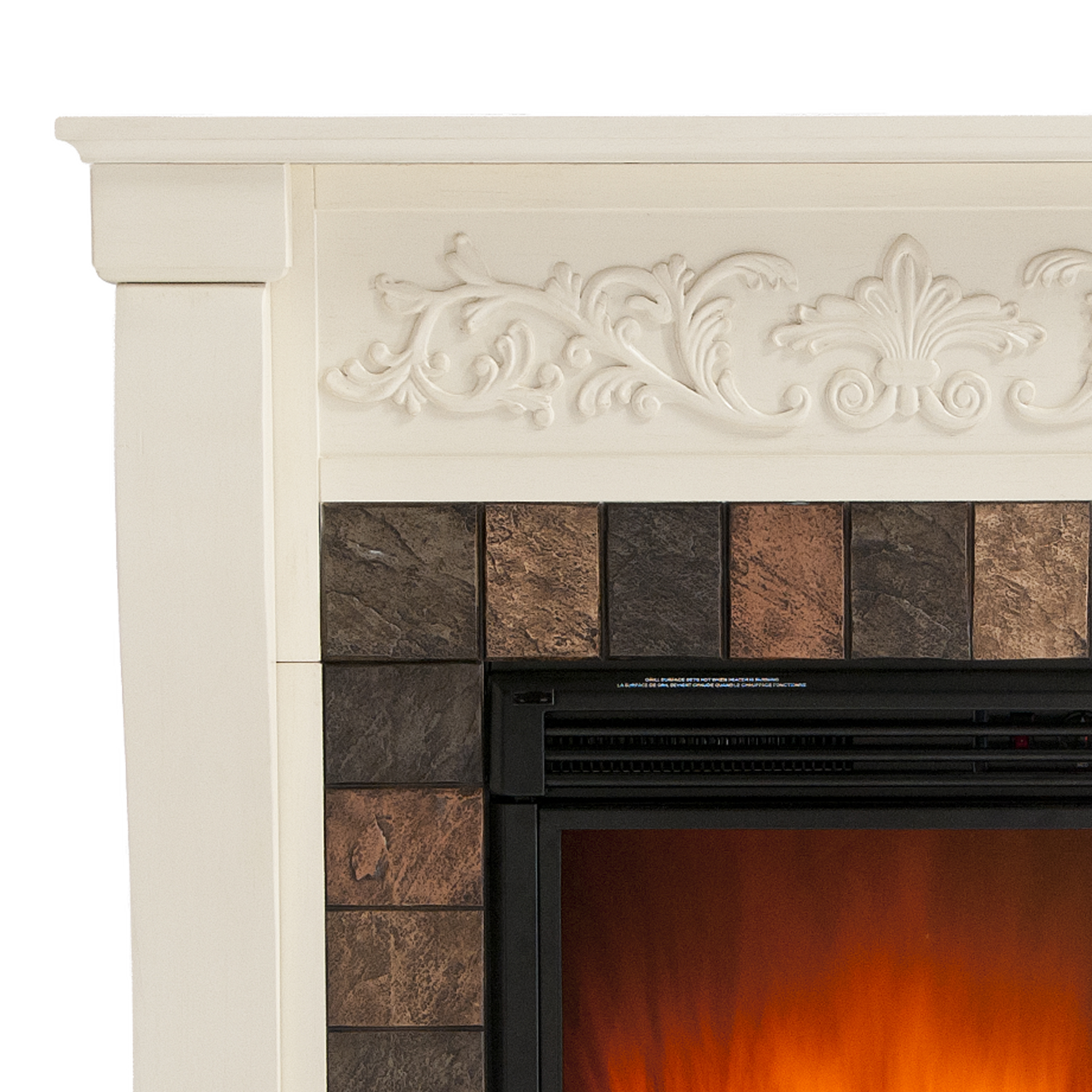 Holly & Martin™ Calgary Electric FireplaceIvory Holly & Martin 37