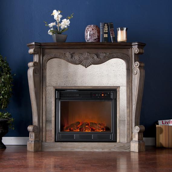 Holly & Martin™ Oakhurst Electric FireplaceBurnt Oak Holly & Martin