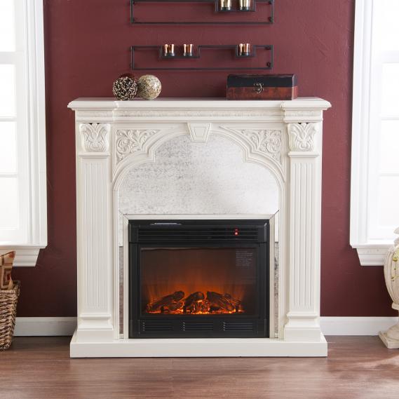 Holly & Martin� Andorra Electric Fireplace-Ivory
